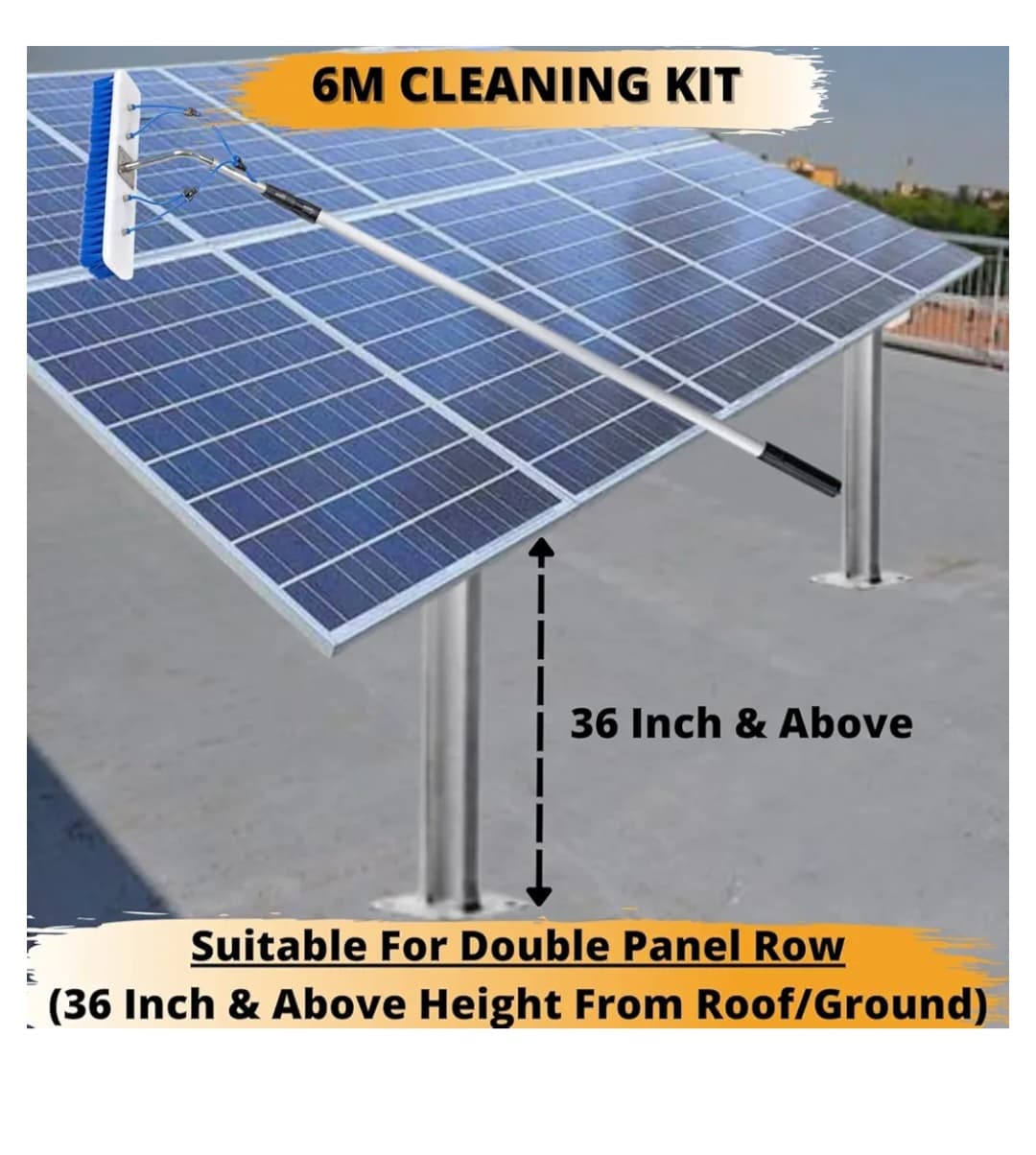 Solar panel cleaning field
